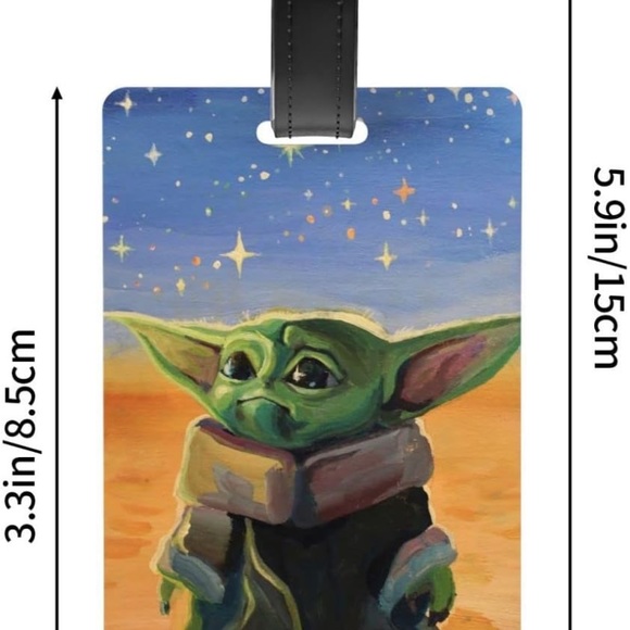 Din Grogu, Baby Yoda luggage tag. New - Picture 4 of 6